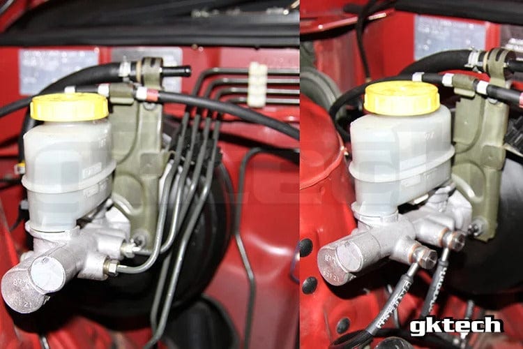 GKTECH Stainless steel braided teflon lined ABS Delete kit SR