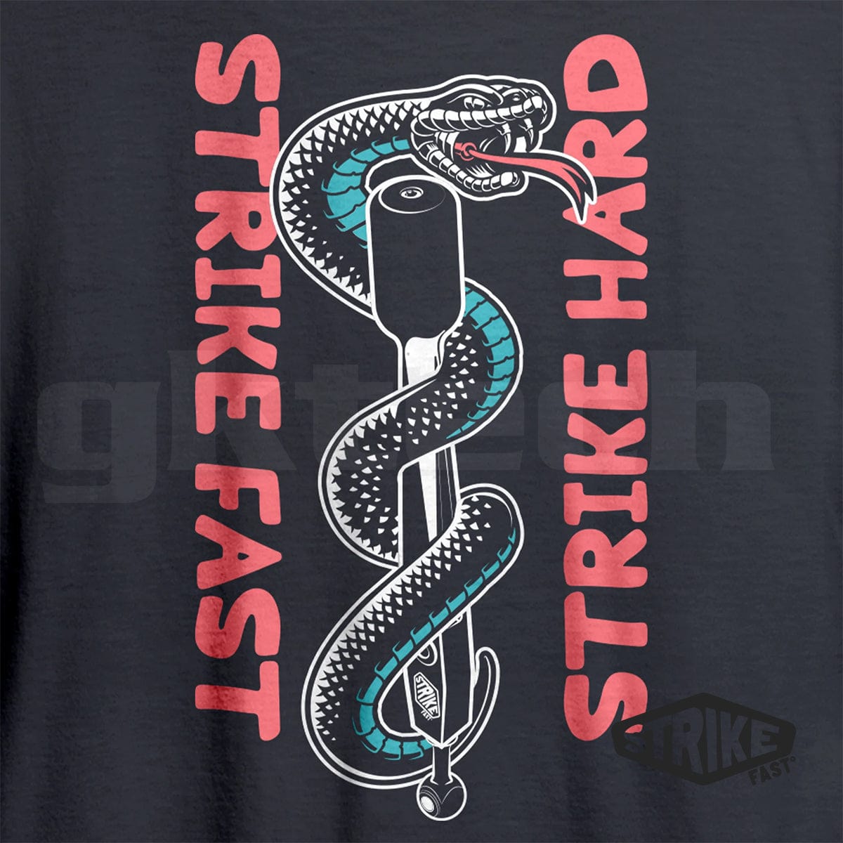 GKTECH XL Strike Fast - strike hard - crew neck T-shirts SR