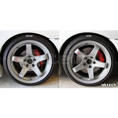 GKTech Z32, R32, S14, S15 caliper bracket to suit 324mm R33 GT-R rotor (GTRX-ADPTBUNDLE)
