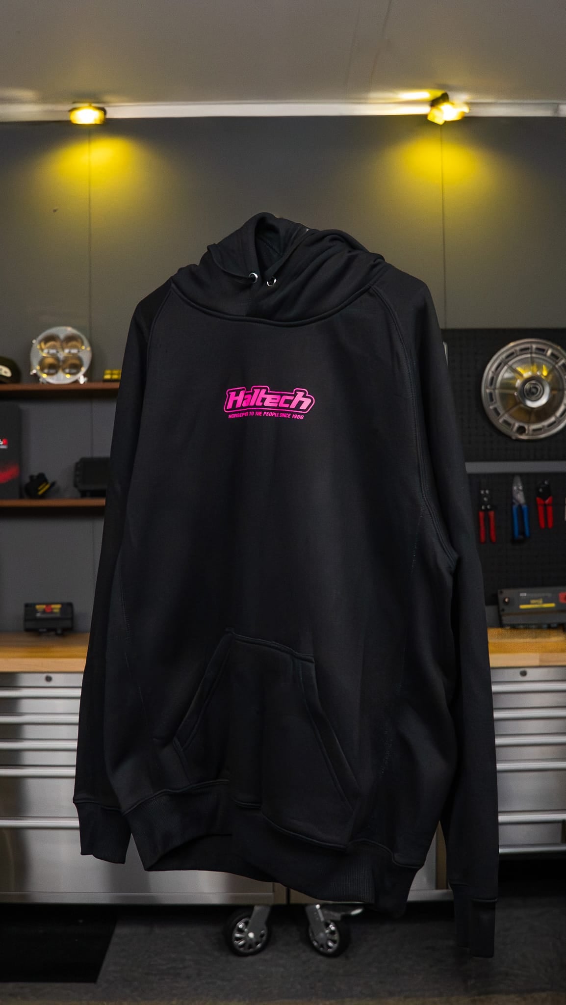 Haltech Apparel & Merchandise Haltech "Classic" Hoodie Black with Pink Logo (HT-330300PK) SR