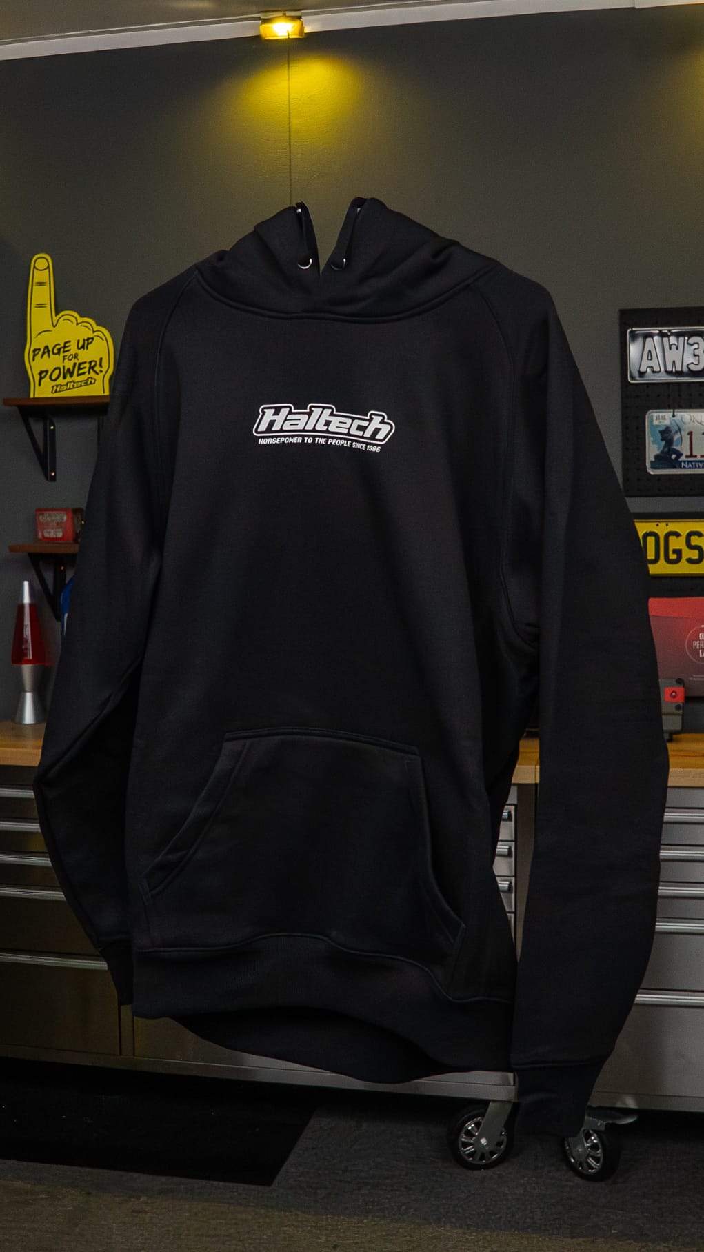 Haltech Apparel & Merchandise Haltech "Classic" Hoodie Black with White Logo (HT-330300WH) SR