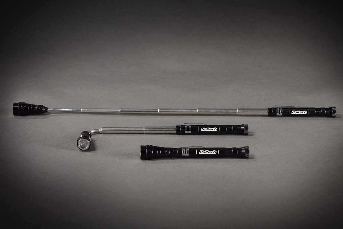 Haltech Apparel & Merchandise Haltech LED Telescopic Workshop Light Length: 17.3cm - 56.7cm Haltech LED Telescopic Workshop Light (HT-309011) SR