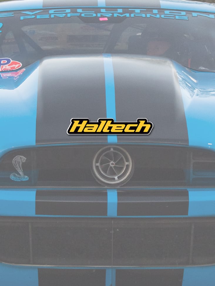 Haltech Apparel & Merchandise Haltech Logo Colour Sticker - Yellow Size: 280mm (11") Haltech Logo Colour Sticker - Yellow (HT-300109) SR