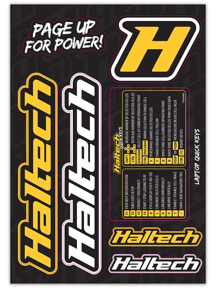 Haltech Apparel & Merchandise Haltech Sticker Sheet (HT-300110) SR