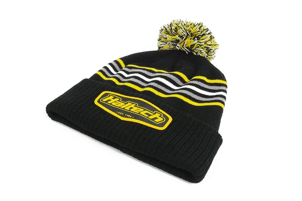 Haltech Apparel & Merchandise Haltech Stripe beanie with pom pom (HT-301019) SR