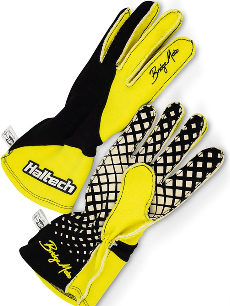 Haltech Apparel & Merchandise Haltech x BridgeMoto Race Gloves Size: M Haltech x BridgeMoto Race Gloves (HT-309012M) SR