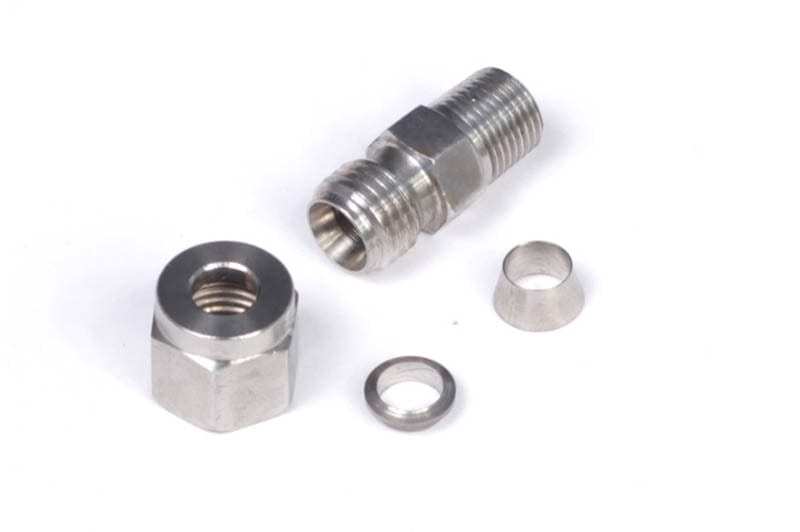 Haltech ECU Haltech 1/4" Stainless Compression Fitting Kit - 1/8" NPT Thread HT-010813 SR