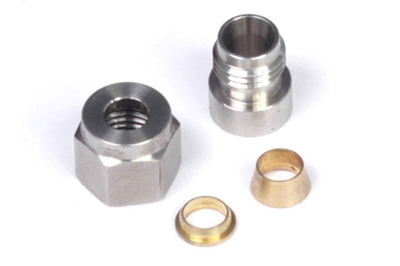 Haltech ECU Haltech 1/4" Stainless Steel Weld-on Kit - inc Nut and Ferrule HT-010812 SR