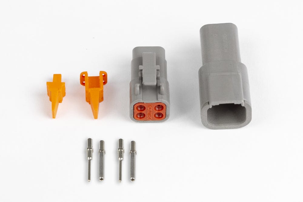 Haltech ECU Haltech Plug and Pins Only - Matching Set Deutsch DTM-4 Connectors (7.5 Amp) HT-031014 SR