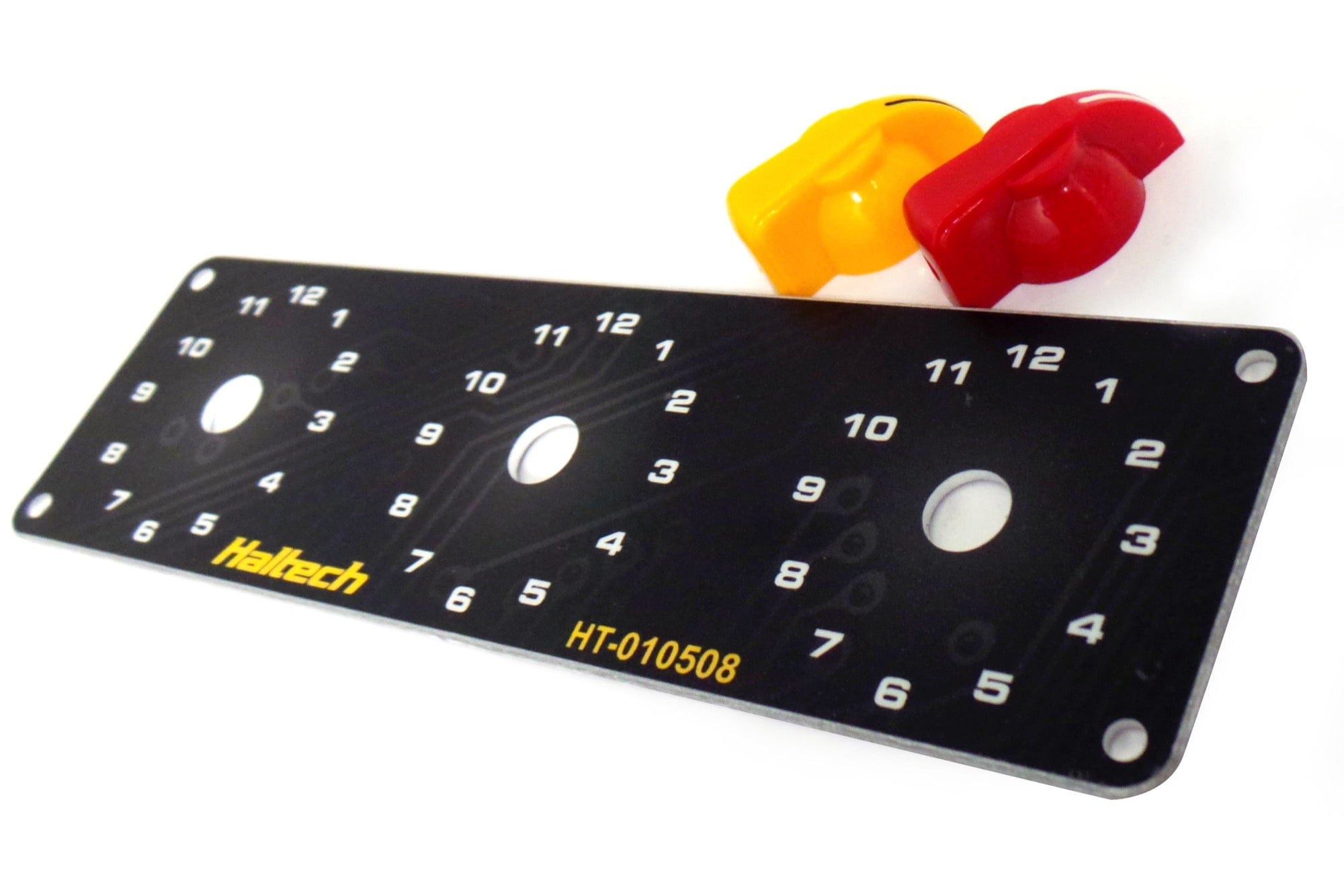 Haltech ECU Haltech Triple Switch Panel Kit - includes Yellow & Red knobs HT-010510 SR