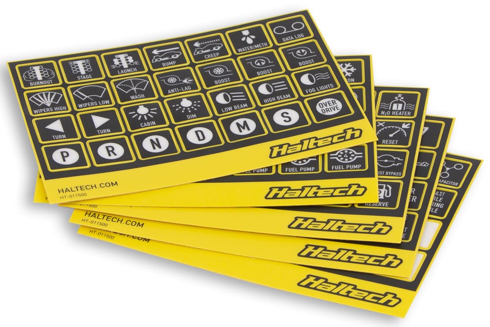 Haltech Engine Management CAN Keypad Label Set Haltech CAN Keypad Label Set (HT-011500) SR