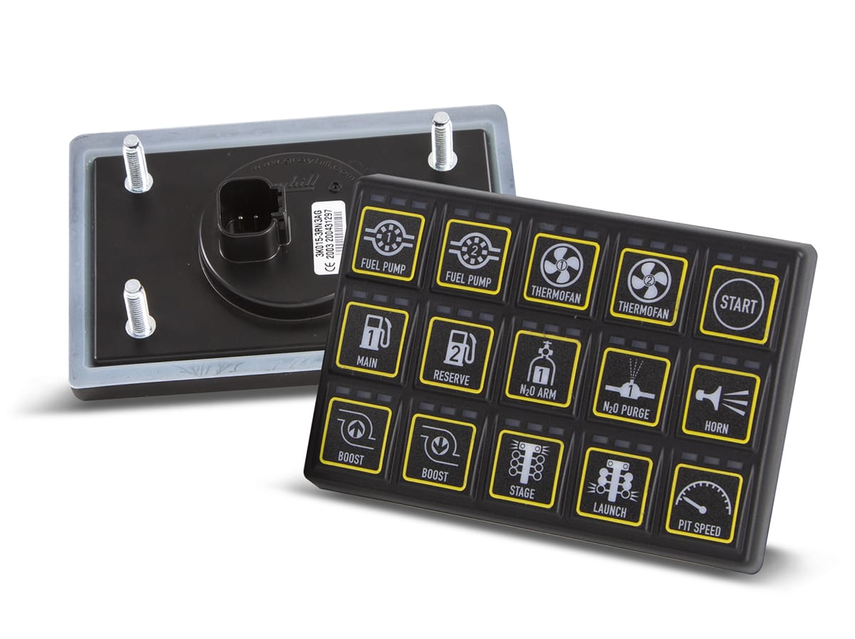 Haltech Engine Management Haltech CAN Keypad 15 button (3x5) Thread: M6 Haltech CAN Keypad 15 button (3x5) (HT-011502) SR