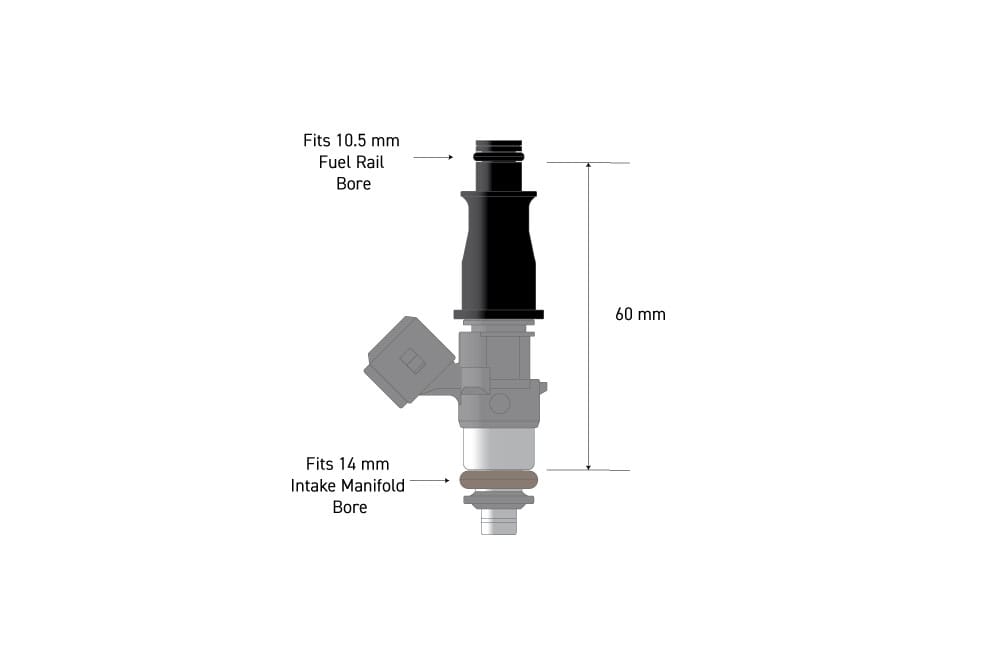 Haltech Fuel Injectors & Clips Haltech Fuel Injector Adapter - 10.5mm 1/2 to Full Length (HT-080000) SR