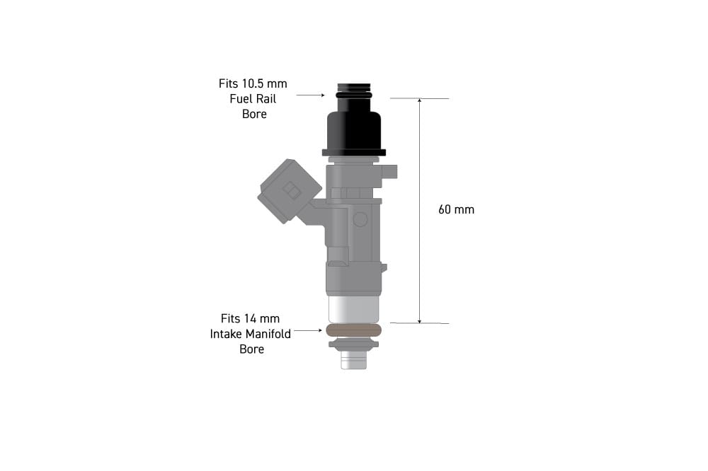 Haltech Fuel Injectors & Clips Haltech Fuel Injector Adapter - 10.5mm Nissan RB26DETT GTR (HT-080001) SR