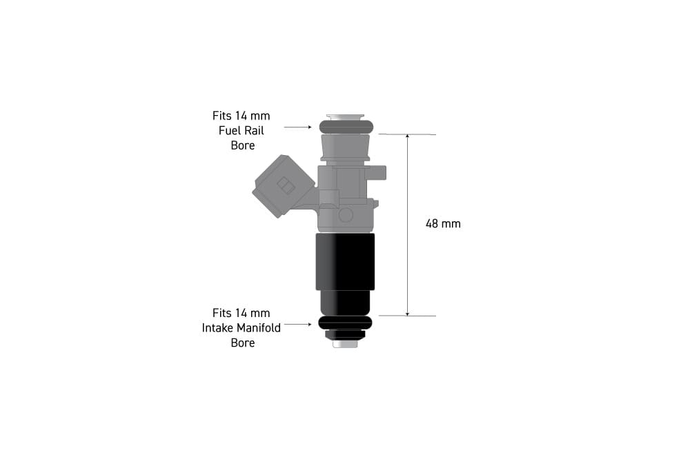 Haltech Fuel Injectors & Clips Haltech Fuel Injector Adapter - 14mm Base (HT-080007) SR
