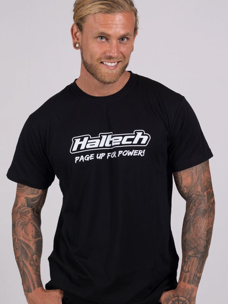HALTECH Haltech "Classic" T-Shirt Black Size: XL Haltech "Classic" T-Shirt Black Size: XL SR