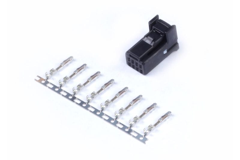 HALTECH Plug and Pins Only - 8 Pin Black Tyco HALTECH Plug and Pins Only - 8 Pin Black Tyco SR