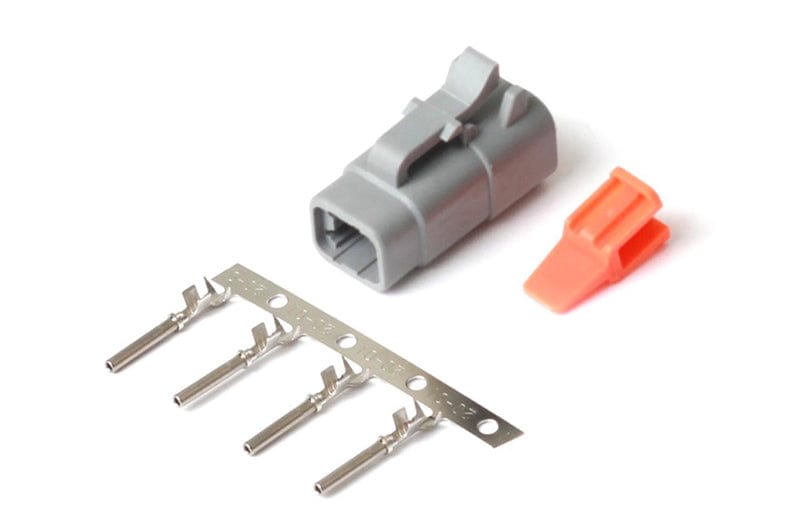 HALTECH Plug and Pins Only - Male Deutsch DTM-4 Connector (7.5 Amp) HALTECH Plug and Pins Only - Male Deutsch DTM-4 Connector (7.5 Amp) SR