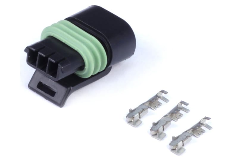 Haltech Plugs & Pins Plug and Pins Only - Delphi 3 Pin Single Row Flat Coil Connector Haltech Plug and Pins Only - Delphi 3 Pin Single Row Flat Coil Connector (HT-030414) SR