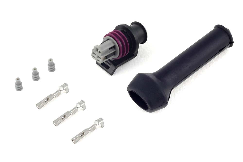 Haltech Pressure Sensors Plug and Pins Only - Delphi 3 Pin Pressure Sensor Connector Haltech Plug and Pins Only - Delphi 3 Pin Pressure Sensor Connector (HT-030412) SR