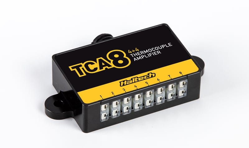 HALTECH TCA-8 (4+4) Eight Channel Thermocouple Amplifier Programmed as TCA-4A and TCA-4B HALTECH TCA-8 (4+4) Eight Channel Thermocouple Amplifier Programmed as TCA-4A and TCA-4B SR