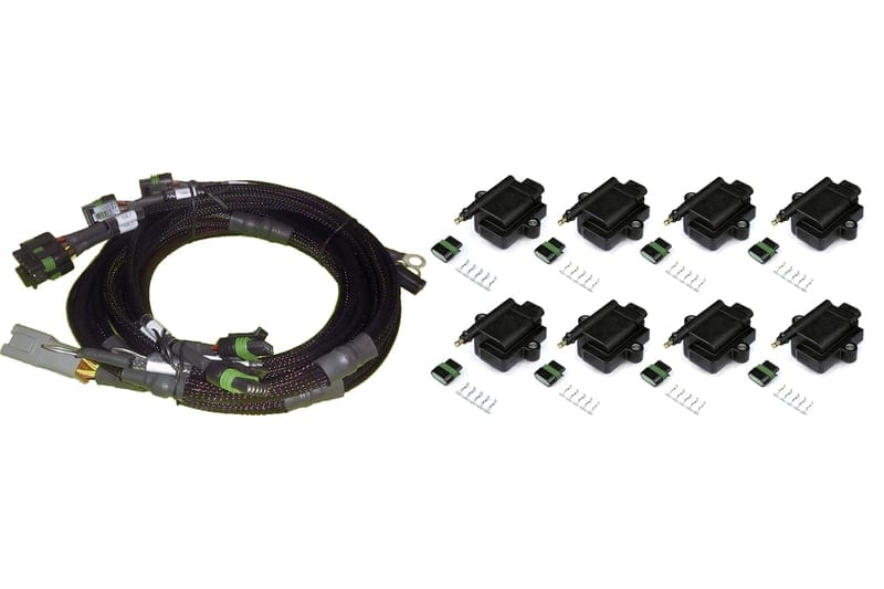 HALTECH V8 Ford Small/Big Block 8 x Individual High Output IGN-1A Inductive Coil and Harness Kit HALTECH V8 Ford Small/Big Block 8 x Individual High Output IGN-1A Inductive Coil and Harness Kit SR