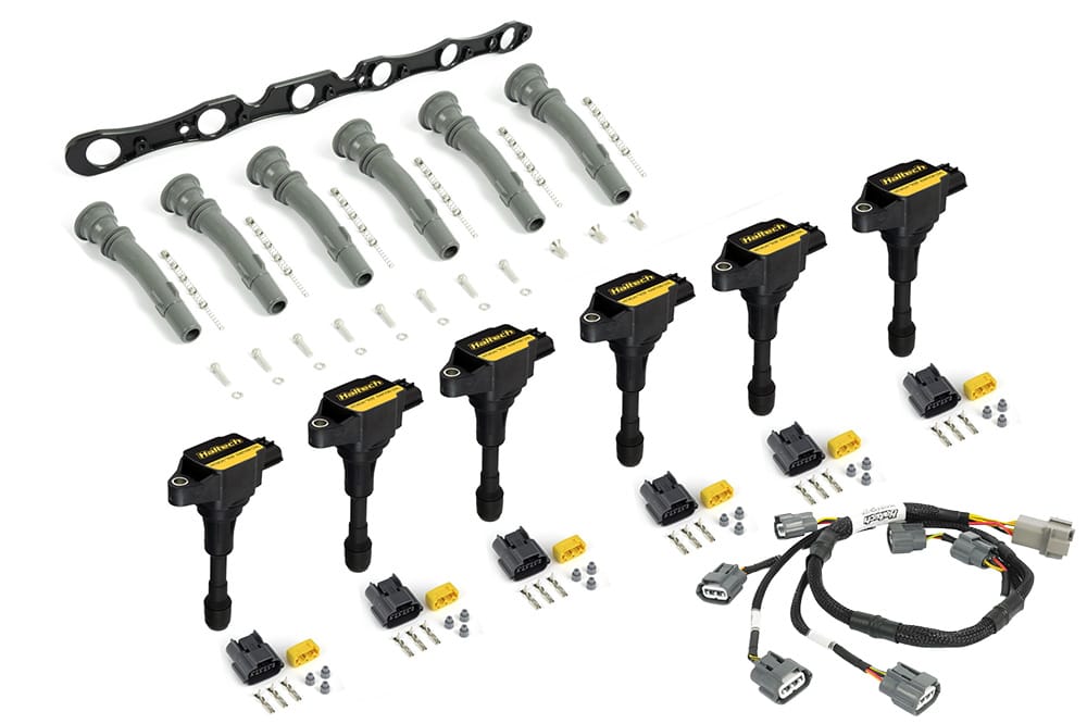 Haltech Wiring Harnesses / Looms Haltech R35 Coil Bracket Kit for Ford Barra 4.0 Includes Bracket , Coils, Connectors and Harness (HT-120205) SR
