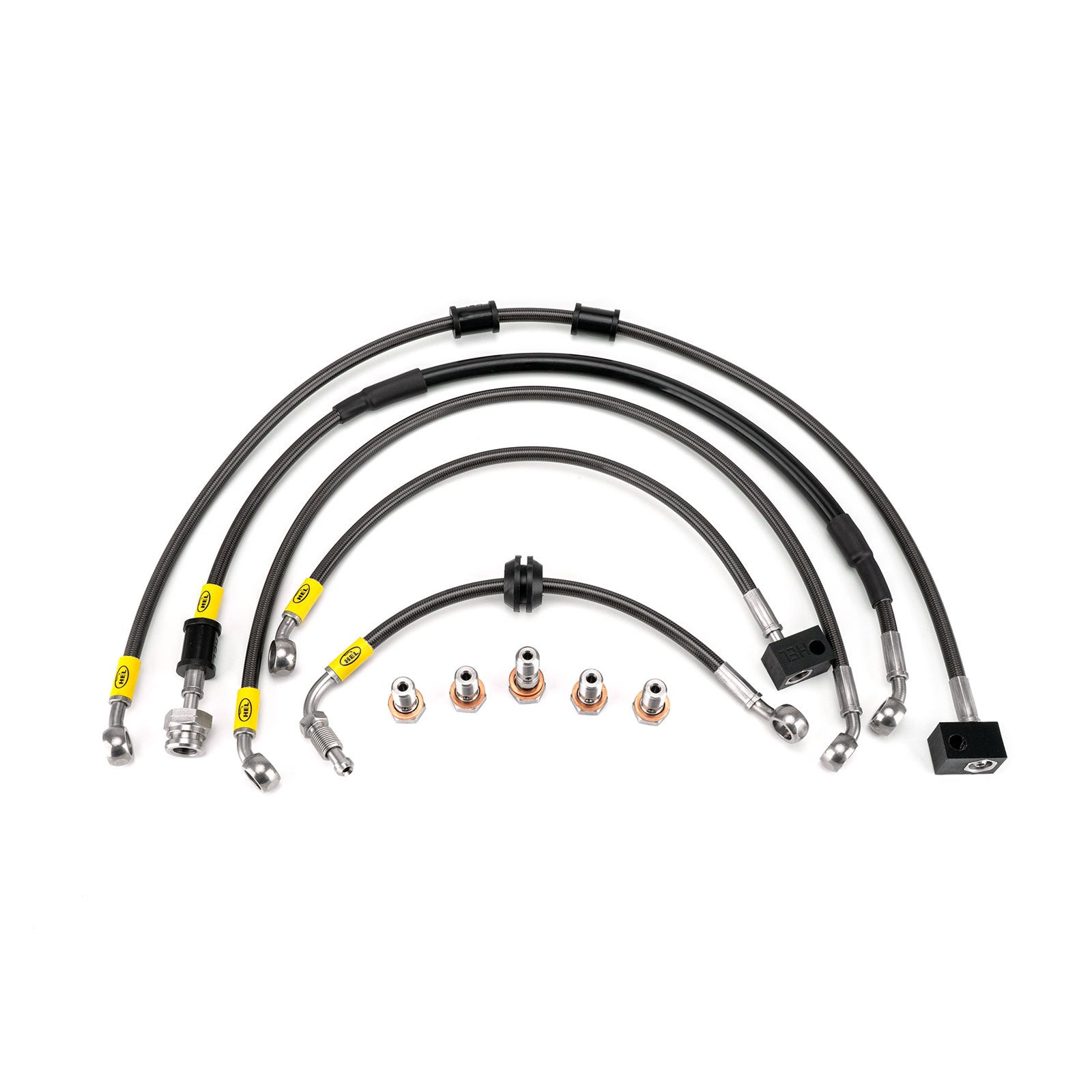 Suzuki SV650 N ABS K7-L5 2007-2015 Flexible ABS Replacement Brake Lines HEL Stainless Steel Braided