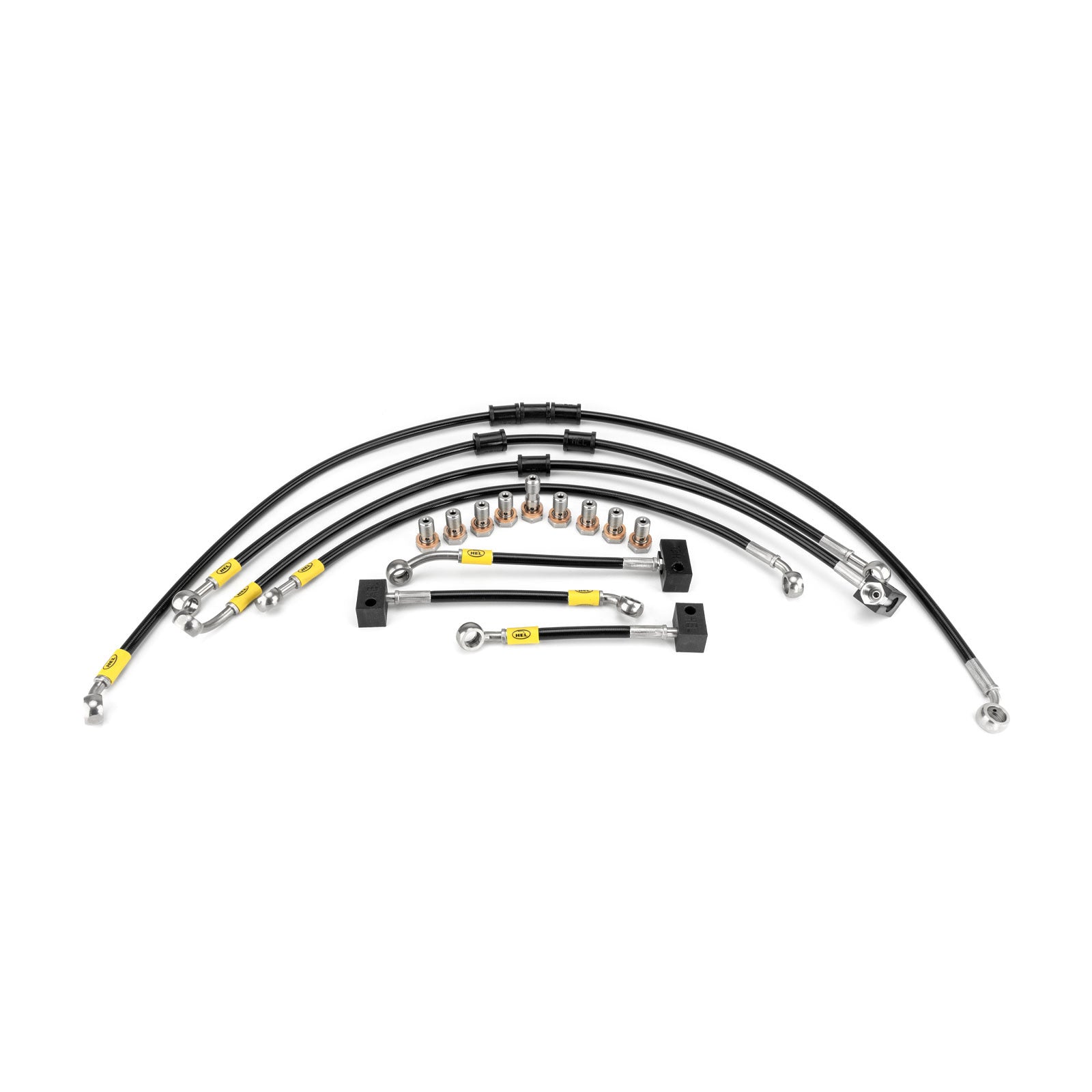 Yamaha MT-07 ABS 2013-2019 Flexible ABS Replacement Brake Lines HEL Stainless Steel Braided