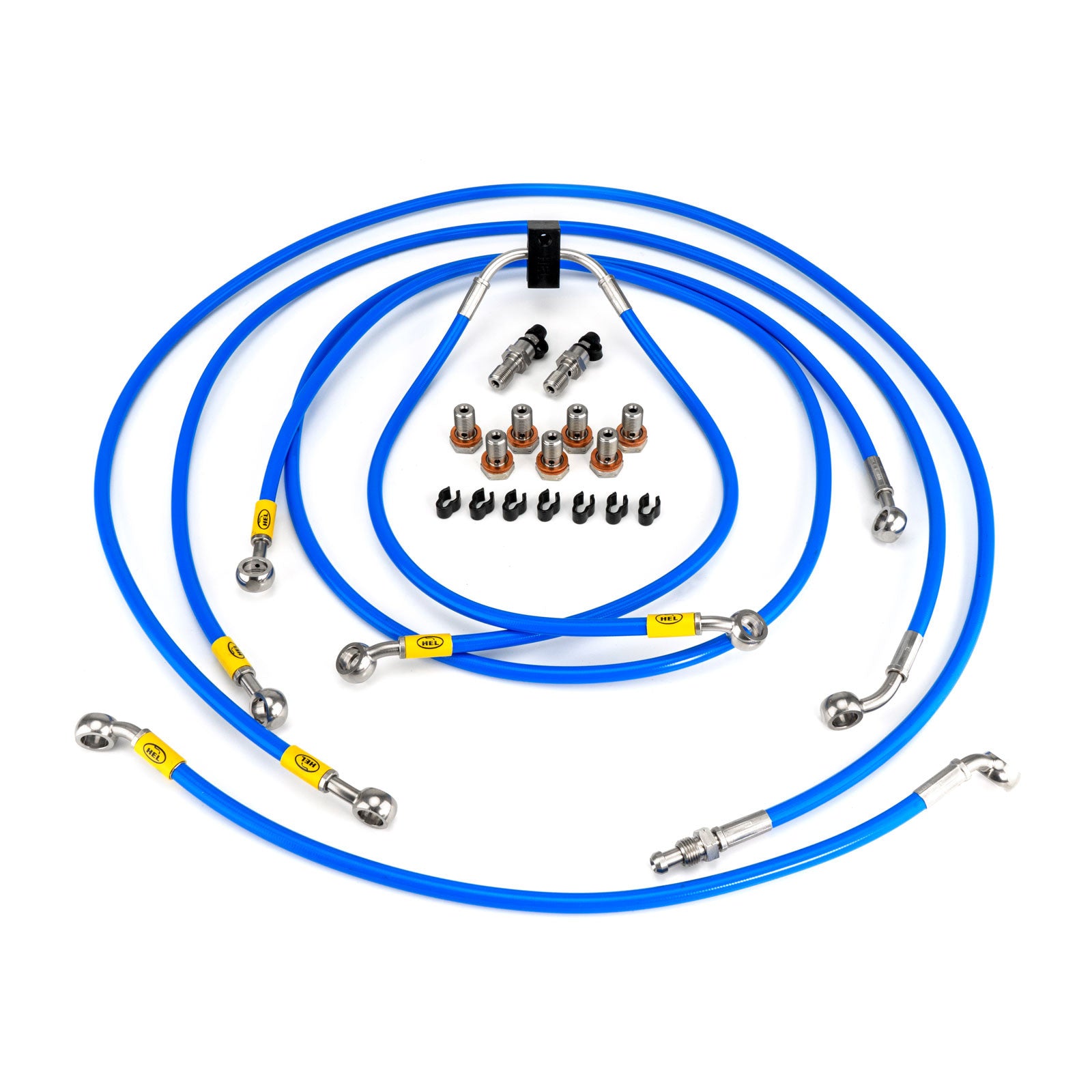 BMW S1000R ABS 2014-2016 Flexible ABS Replacement Brake Lines HEL Stainless Steel Braided