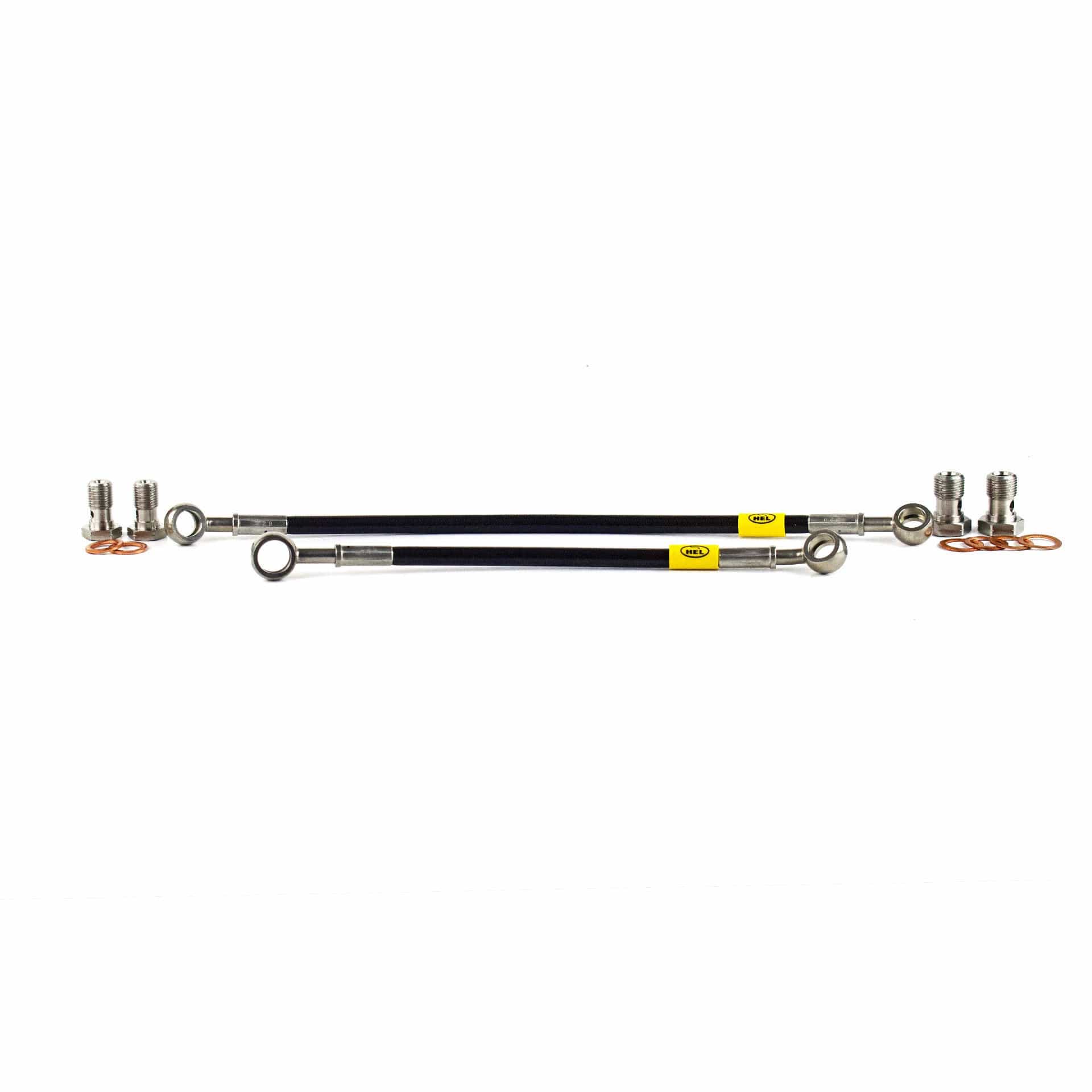 Hel Performance Braided Brake Lines - Car Classic Mini Yellow Tag Conversion Kit SR