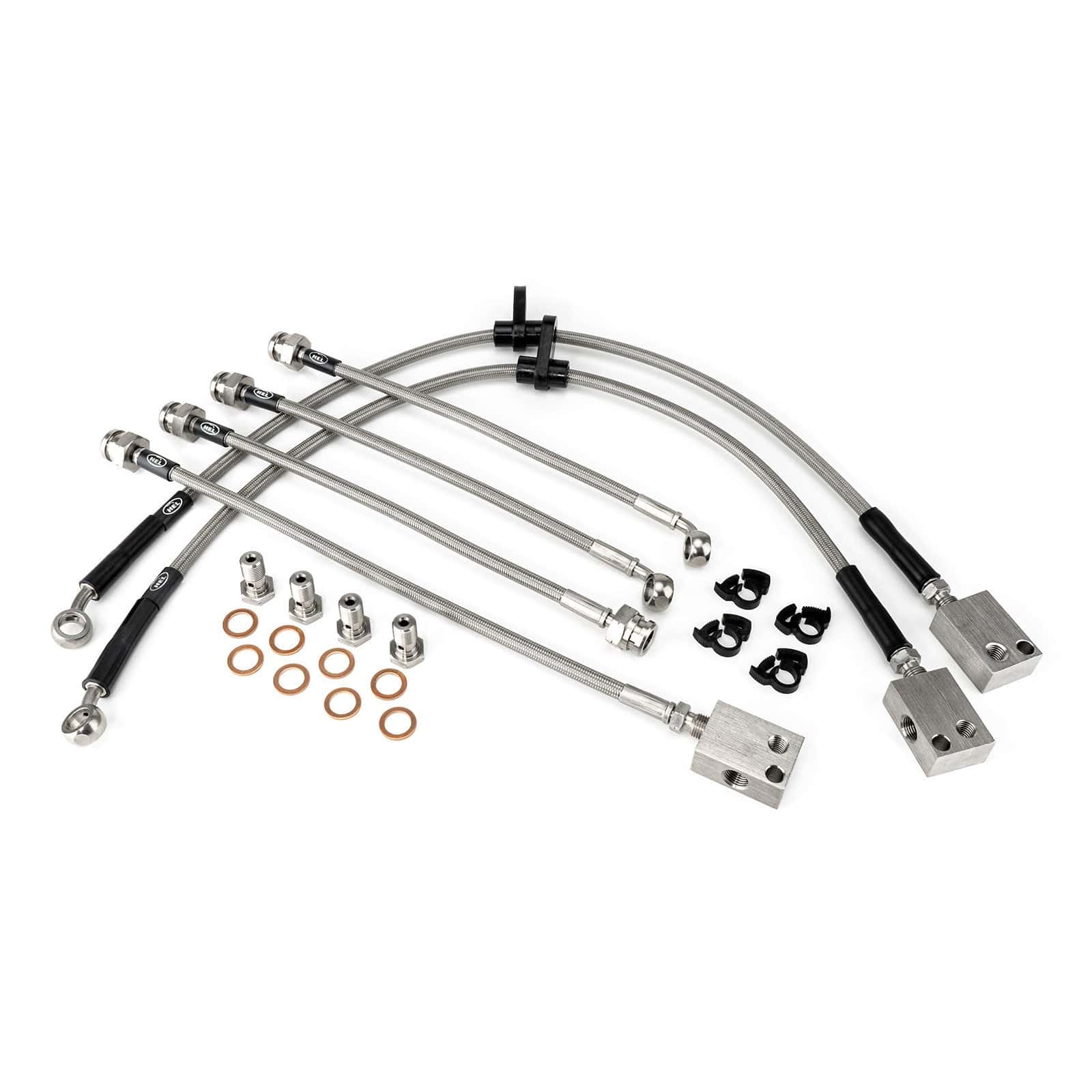 Hel Performance Braided Brake Lines - Car Honda Civic FN2 2.0 Type R 2006- Brake Lines HEL Stainless Steel Braided SR