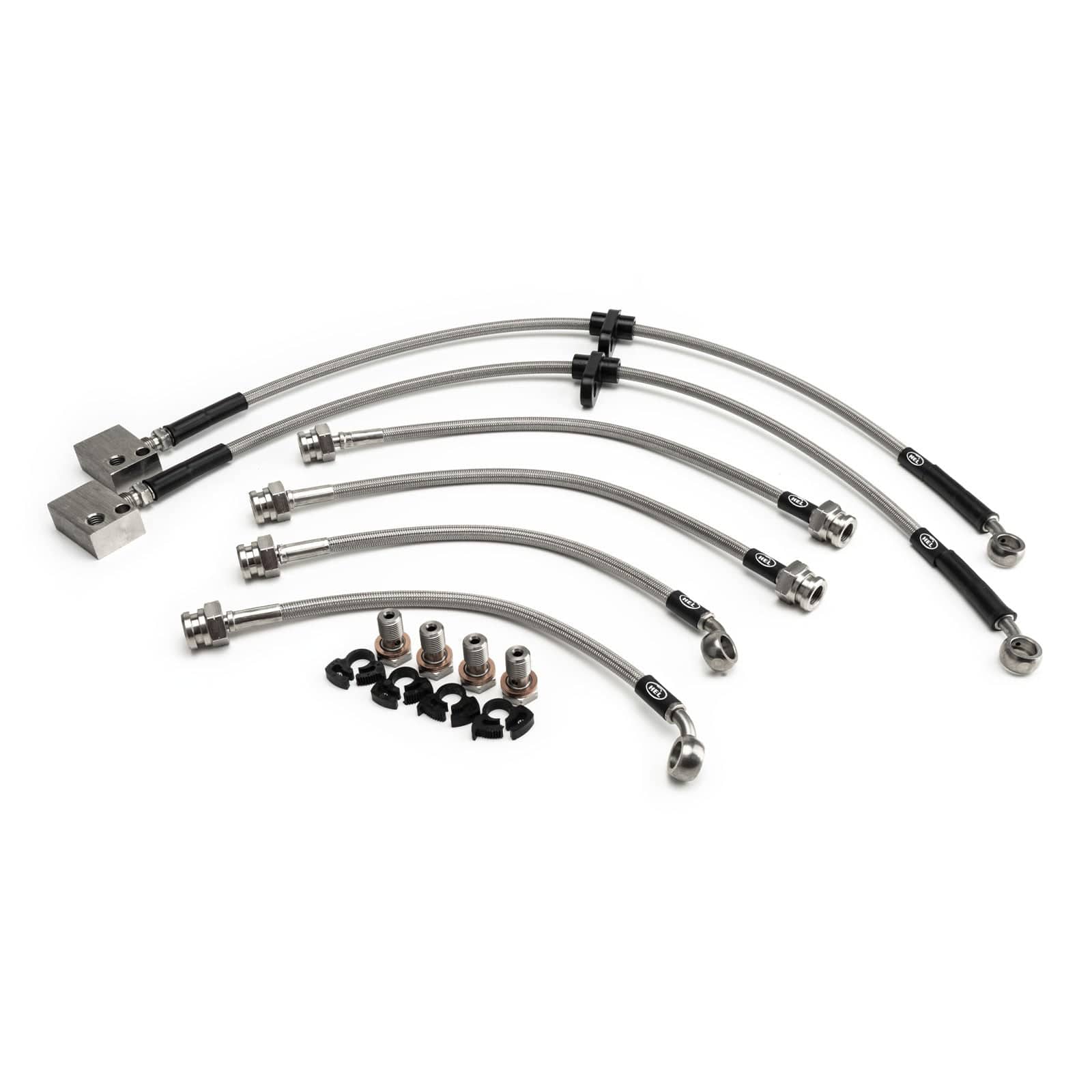 Hel Performance Braided Brake Lines - Car Honda Jazz 1.4 DSE 2001- Brake Lines HEL Stainless Steel Braided SR