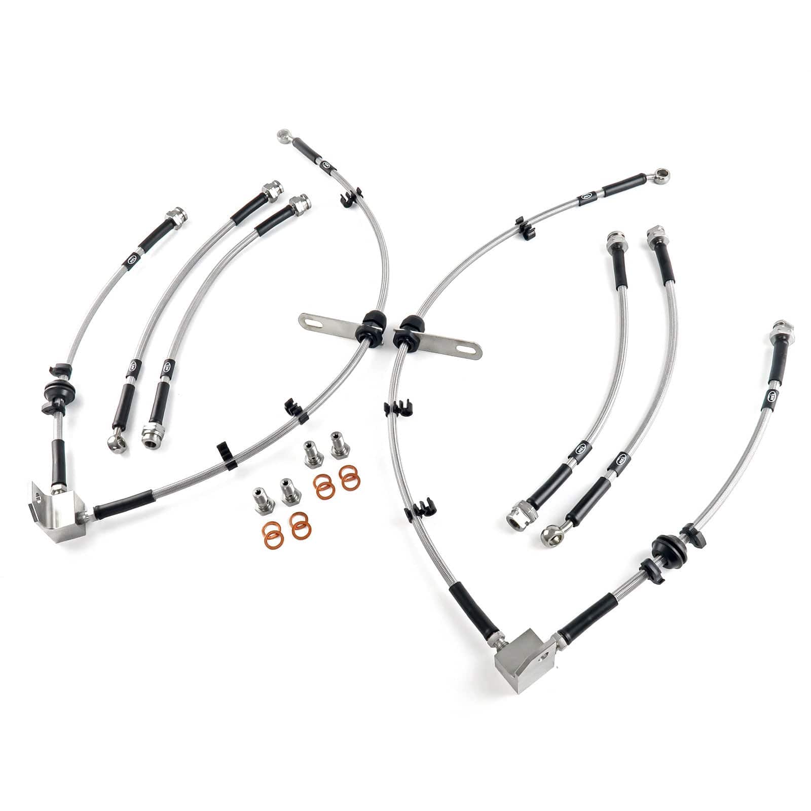 Hel Performance Braided Brake Lines - Car Land Rover Discovery 3, 4 All Models 2004-2017 Brake Lines HEL Stainless Steel Braided SR