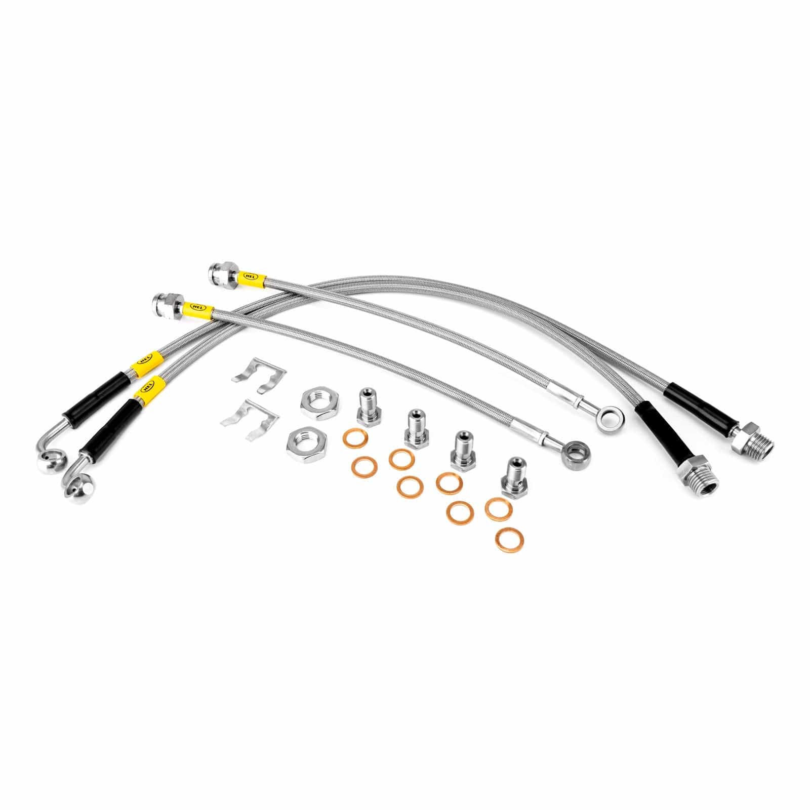 Hel Performance Braided Brake Lines - Car Mazda MX-5 ND All Models with Factory Front Brembo Upgrade 2016- Brake Lines HEL Stainless Steel Braided SR