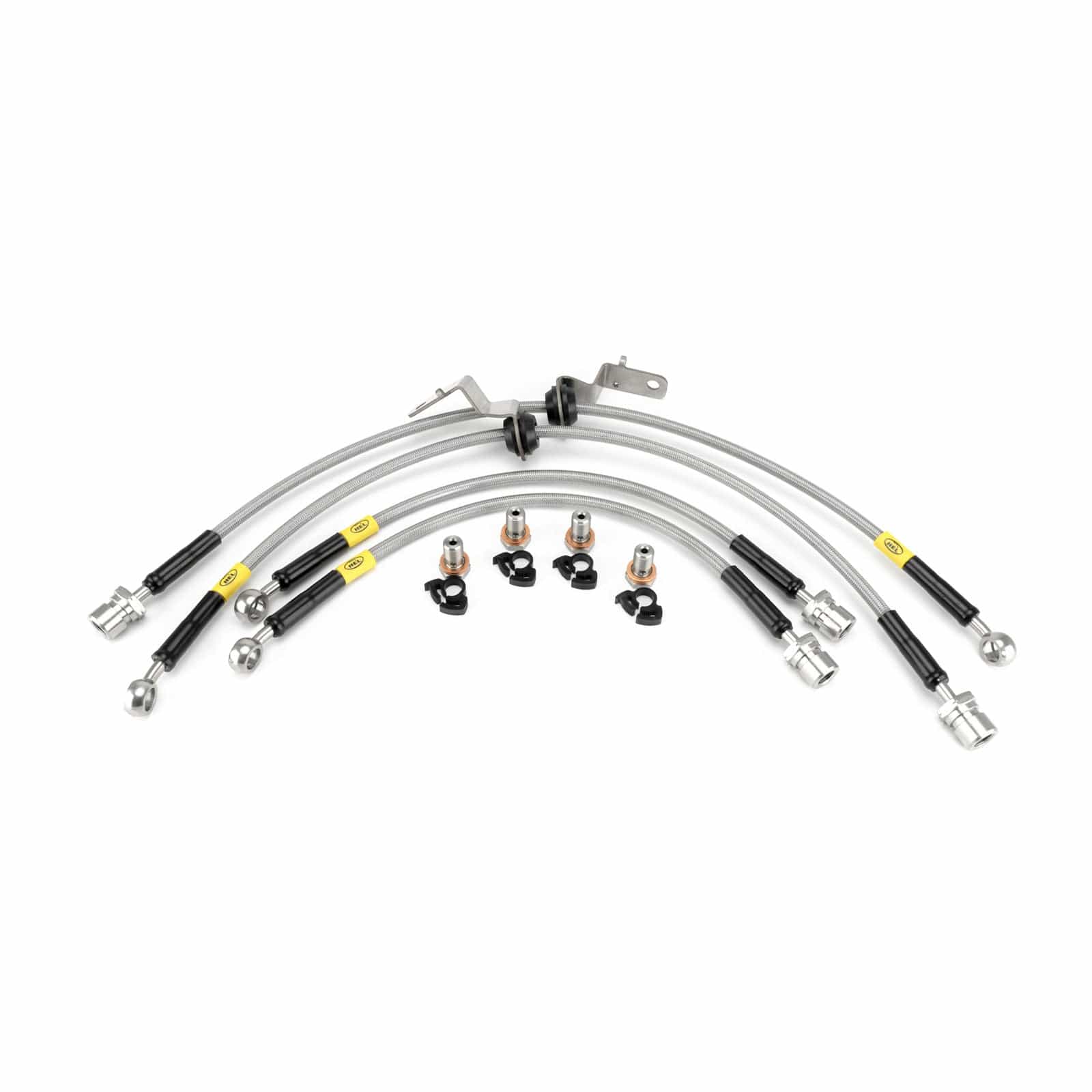 Hel Performance Braided Brake Lines - Car Tesla Model 3 Performance 2017- Brake Lines HEL Stainless Steel Braided SR