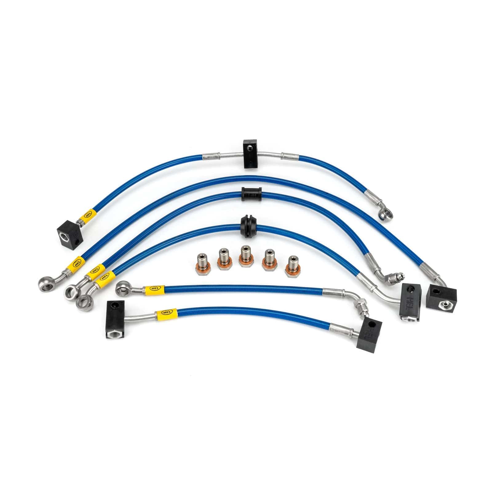 Hel Performance Braided Brake Lines - Motorcycle Honda CBF600 ABS 2008-2013 Flexible ABS Replacement Brake Lines HEL Stainless Steel Braided SR