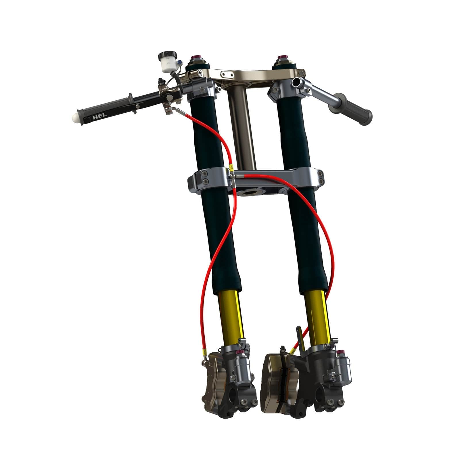 Hel Performance Braided Brake Lines - Motorcycle Honda CBR450 SR 1988-1994 Standard Replacement Brake Lines HEL Stainless Steel Braided SR