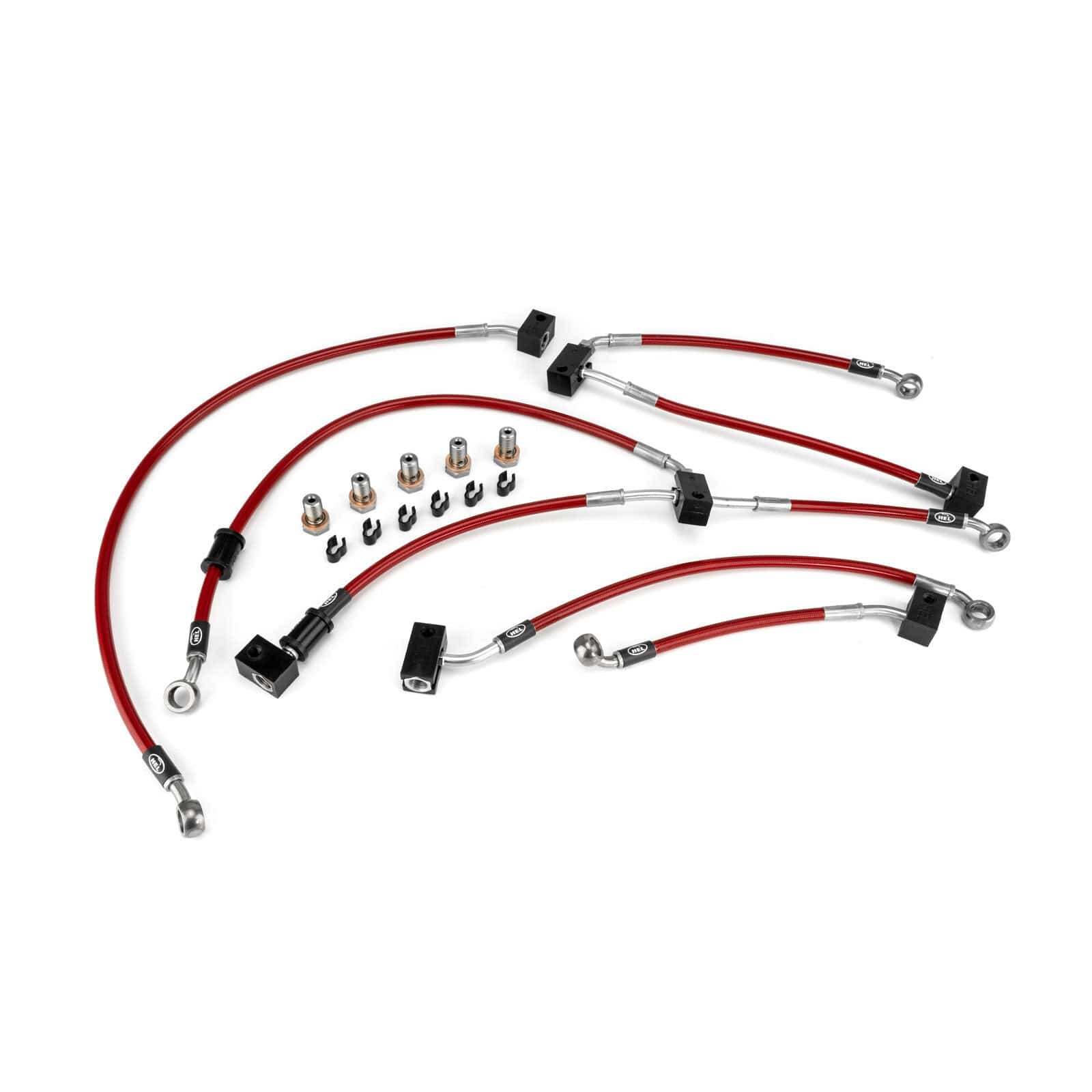 Hel Performance Braided Brake Lines - Motorcycle Honda CBR600F ABS 2011-2013 Flexible ABS Replacement Brake Lines HEL Stainless Steel Braided SR