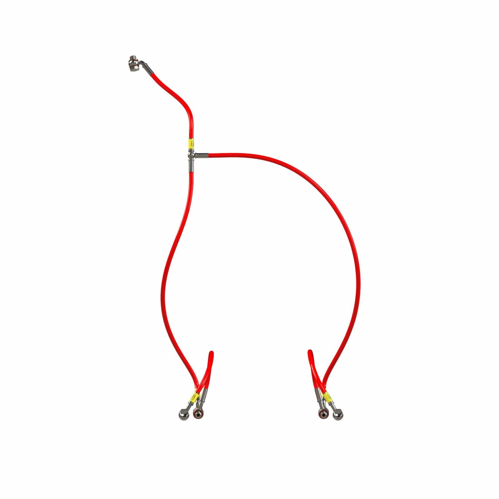 Hel Performance Braided Brake Lines - Motorcycle Honda RZV500R 1984-1988 Standard Replacement Brake Lines HEL Stainless Steel Braided SR