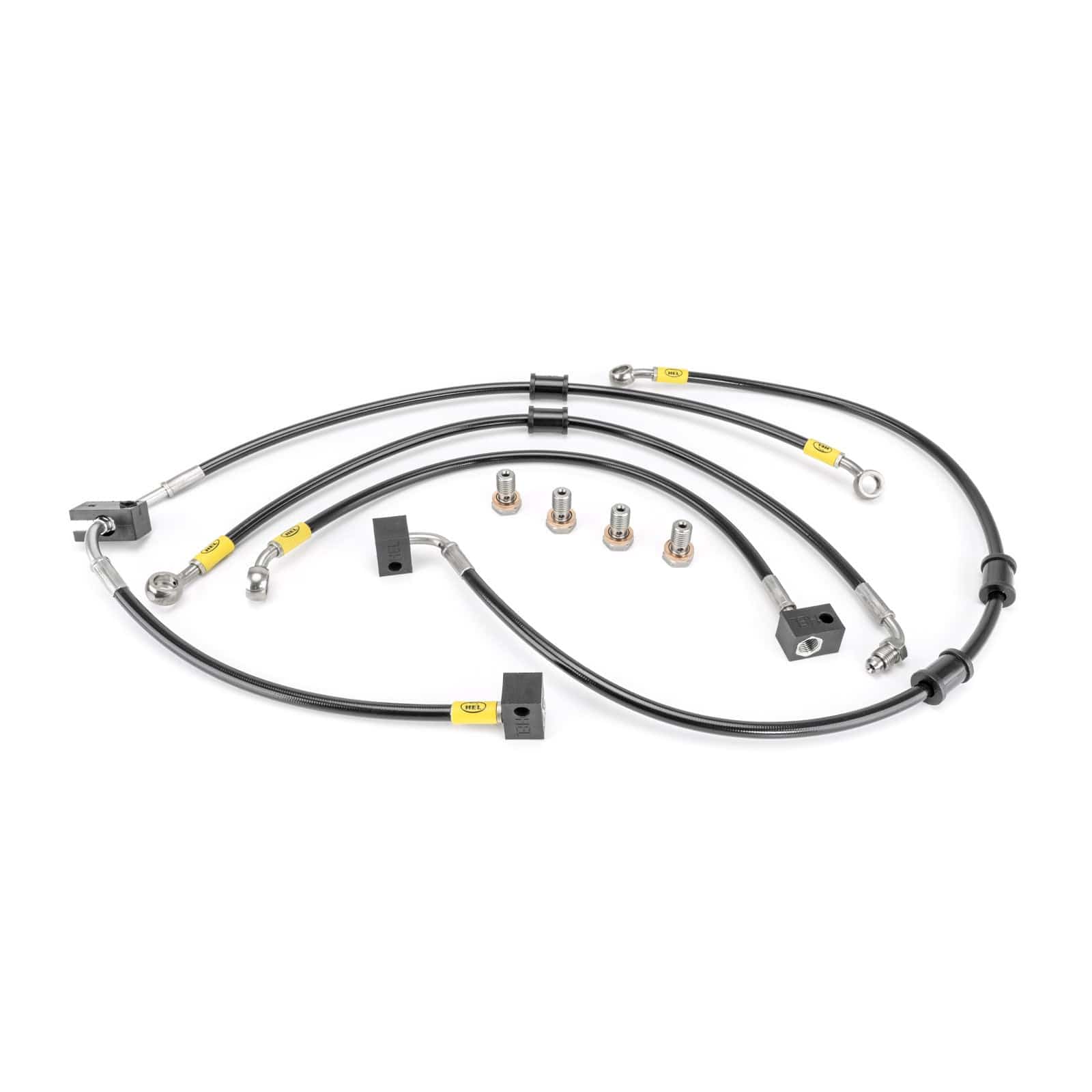 Hel Performance Braided Brake Lines - Motorcycle Kawasaki Z1000 SX (Ninja) ABS 2014-2019 Flexible ABS Replacement Brake Lines HEL Stainless Steel Braided SR