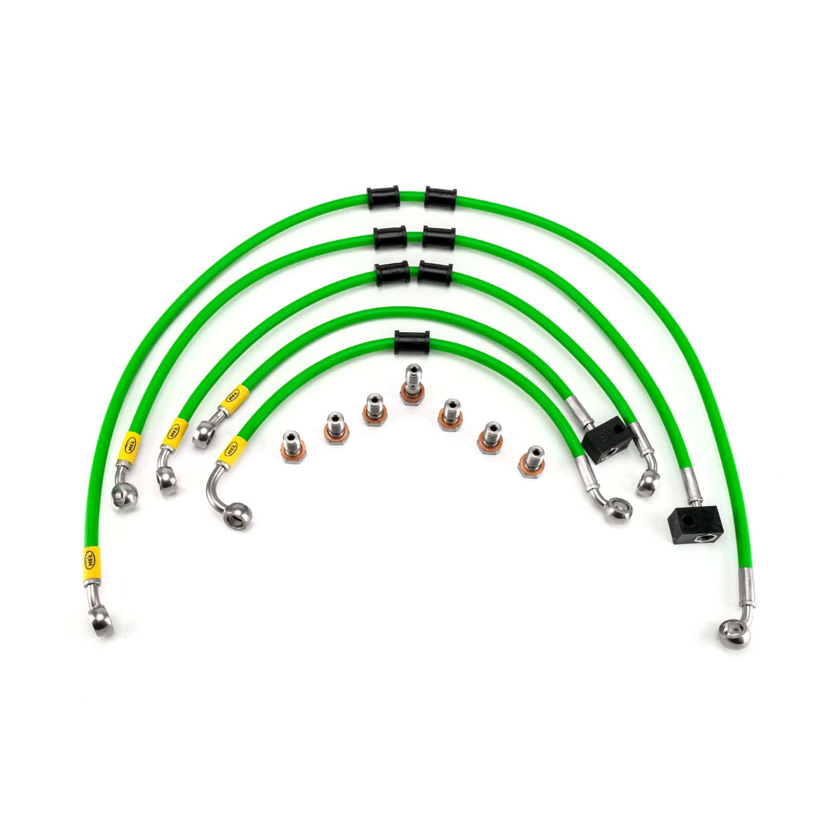 Hel Performance Braided Brake Lines - Motorcycle Kawasaki Z800 ABS 2013-2015 Flexible ABS Replacement Brake Lines HEL Stainless Steel Braided SR