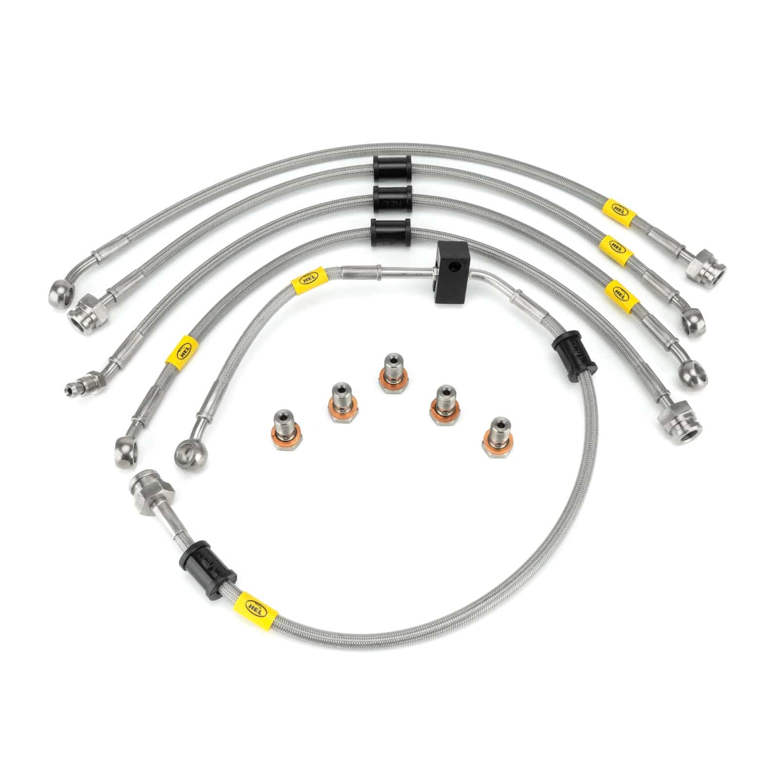 Hel Performance Braided Brake Lines - Motorcycle Suzuki AN650 Burgman Executive ABS AL3-AL8 2013-2018 Flexible ABS Replacement Brake Lines HEL Stainless Steel Braided SR