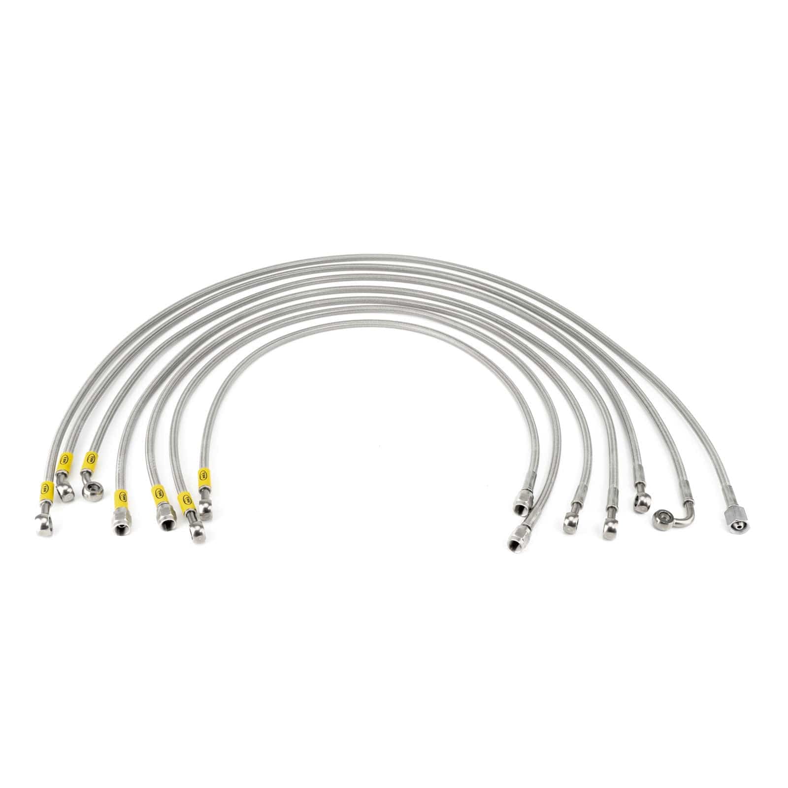 Hel Performance Braided Fuel Injector Lines Volkswagen Golf MK1 8V (M10 Injectors) Fuel Injector Lines HEL Stainless Steel Braided SR