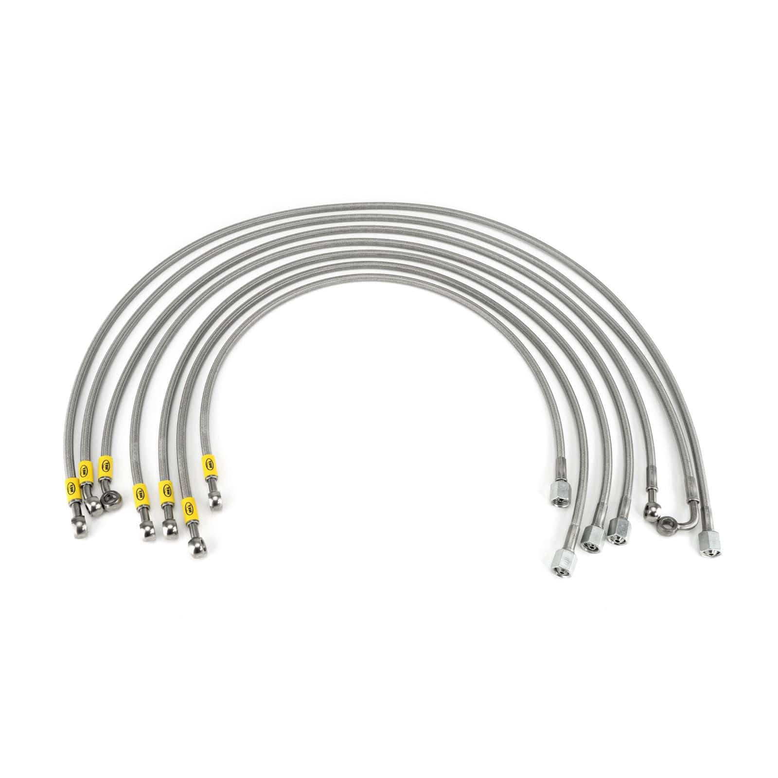 Hel Performance Braided Fuel Injector Lines Volkswagen Golf MK1 8V (M12 Injectors) Fuel Injector Lines HEL Stainless Steel Braided SR