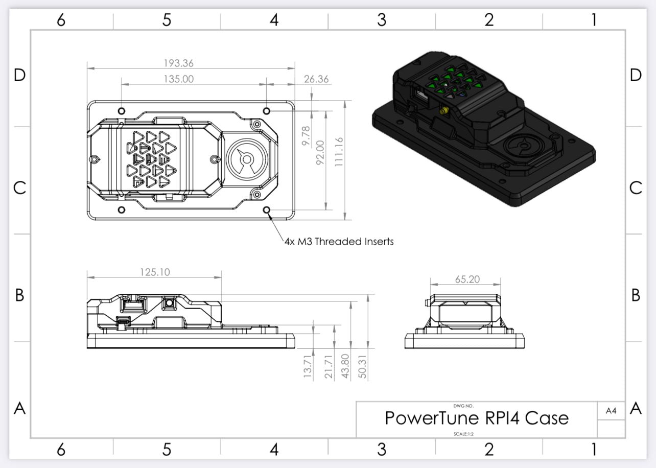 PowerTune Digital Dash V5 (optional GPS)