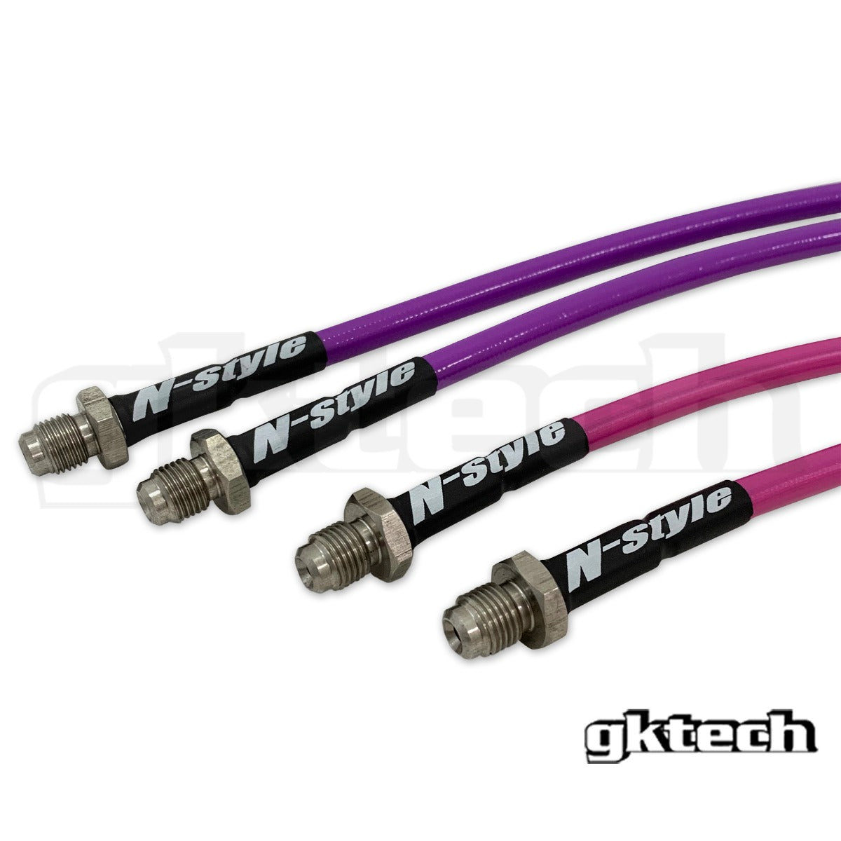 GKTech S13, 180SX to Z32, GTST, GT-R conversion braided brake lines (S13X-CONVN-KIT2)