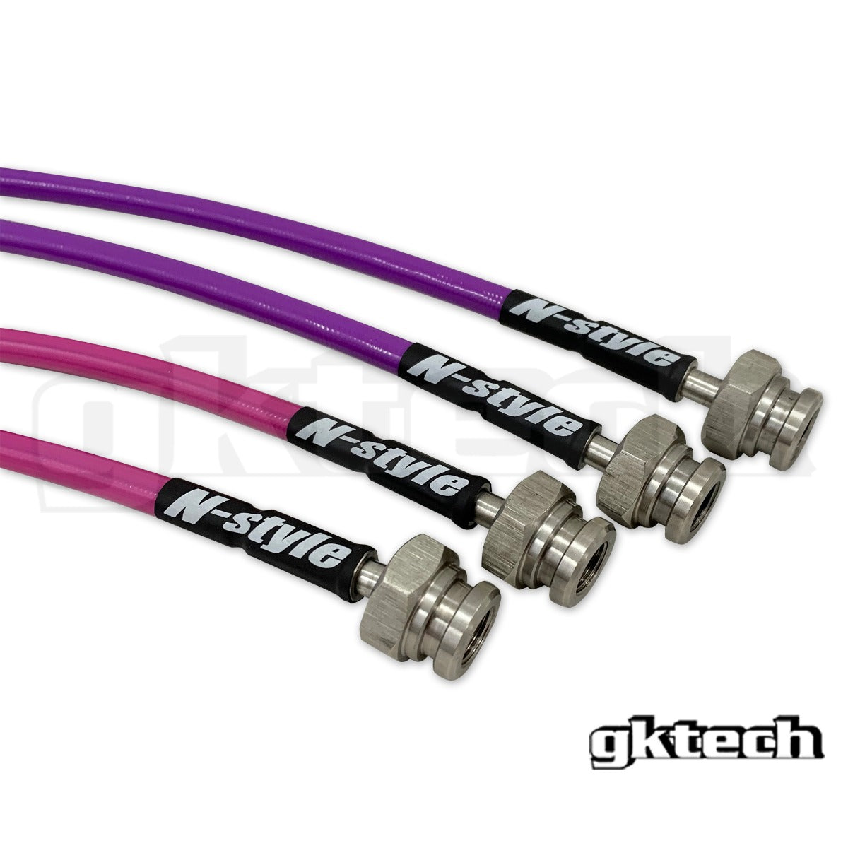 GKTech S13, 180SX to Z32, GTST, GT-R conversion braided brake lines (S13X-CONVN-KIT2)