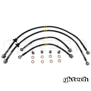 GKTech S14, S15 200SX Braided Brake Lines - Full Set (S145-BRKE)