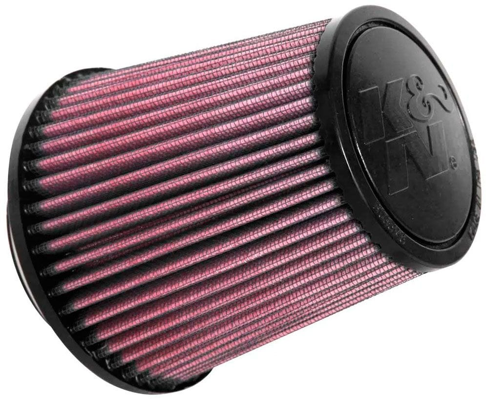 K&N 4.875 in (124 mm) H x 4.688 in (119 mm) Base OD x 3.5 in (89 mm) Top OD K&N K&N Universal Clamp On Filter Fits 2.75 in (70 mm) KNRU-9350 SR